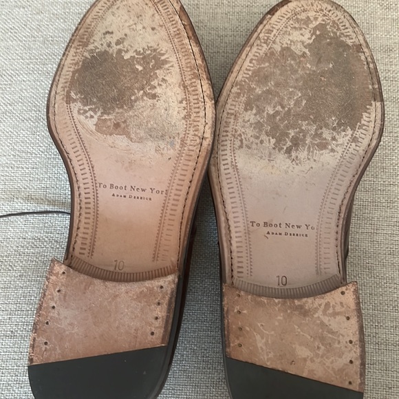 To Boot New York Crocodile Skin Cap Toe Lace up Shoes Size 10 - Picture 6 of 9